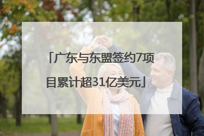 广东与东盟签约7项目累计超31亿美元