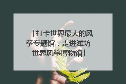 打卡世界最大的风筝专题馆，走进潍坊世界风筝博物馆