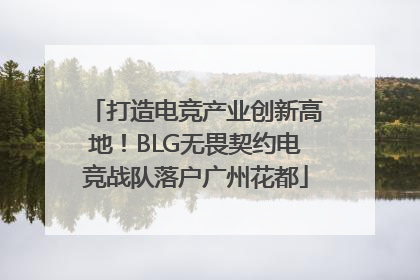 打造电竞产业创新高地！BLG无畏契约电竞战队落户广州花都