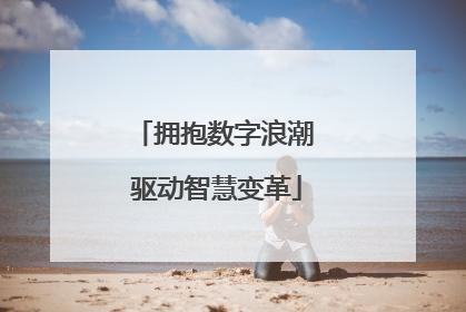 拥抱数字浪潮 驱动智慧变革