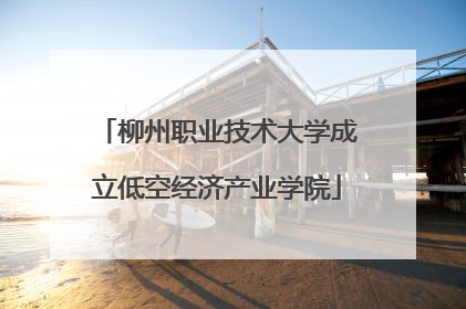 柳州职业技术大学成立低空经济产业学院