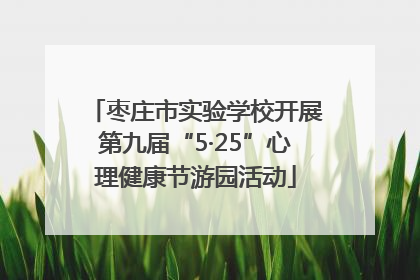 枣庄市实验学校开展第九届“5·25”心理健康节游园活动