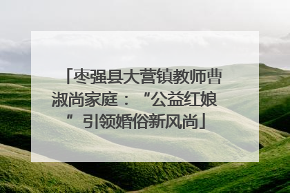 枣强县大营镇教师曹淑尚家庭：“公益红娘”引领婚俗新风尚