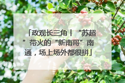 政观长三角丨“苏超”带火的“新南哥”南通，场上场外都很拼