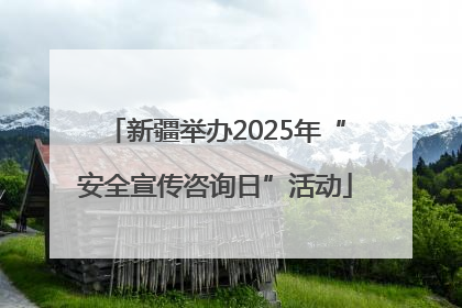 新疆举办2025年“安全宣传咨询日”活动