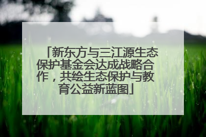 新东方与三江源生态保护基金会达成战略合作，共绘生态保护与教育公益新蓝图