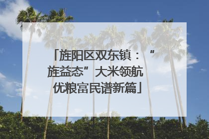 旌阳区双东镇：“旌益态”大米领航 优粮富民谱新篇