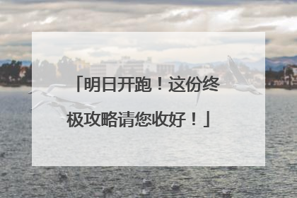 明日开跑！这份终极攻略请您收好！