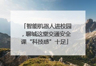 智能机器人进校园，聊城这堂交通安全课“科技感”十足