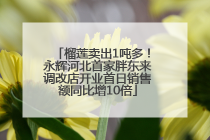 榴莲卖出1吨多！永辉河北首家胖东来调改店开业首日销售额同比增10倍