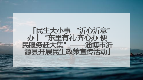 民生大小事 “沂心沂意”办丨“东里有礼·齐心办 便民服务赶大集”——淄博市沂源县开展民生政策宣传活动