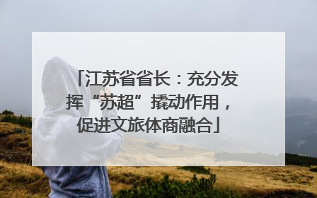 江苏省省长：充分发挥“苏超”撬动作用，促进文旅体商融合
