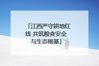 江西严守耕地红线 共筑粮食安全与生态根基
