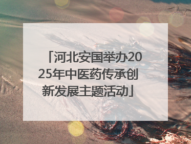 河北安国举办2025年中医药传承创新发展主题活动