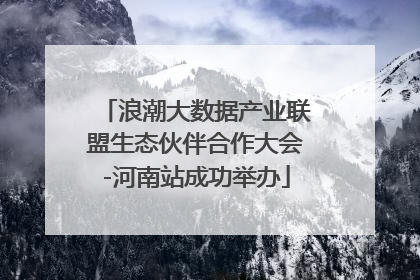 浪潮大数据产业联盟生态伙伴合作大会-河南站成功举办