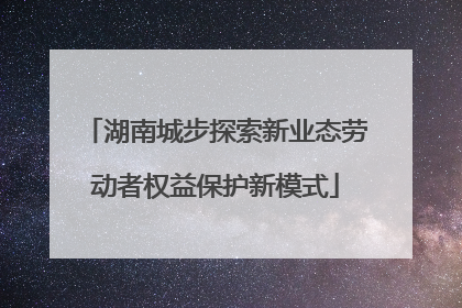 湖南城步探索新业态劳动者权益保护新模式