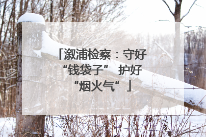 溆浦检察：守好“钱袋子” 护好“烟火气”