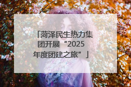菏泽民生热力集团开展“2025年度团建之旅”