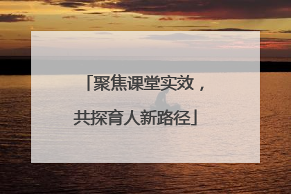 聚焦课堂实效，共探育人新路径