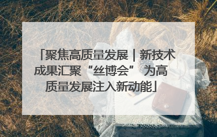 聚焦高质量发展｜新技术成果汇聚“丝博会” 为高质量发展注入新动能