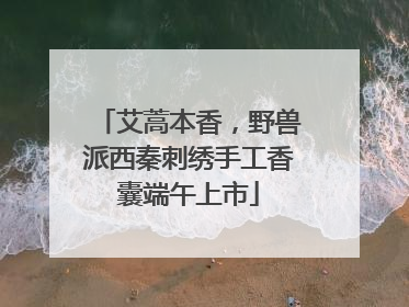 艾蒿本香，野兽派西秦刺绣手工香囊端午上市