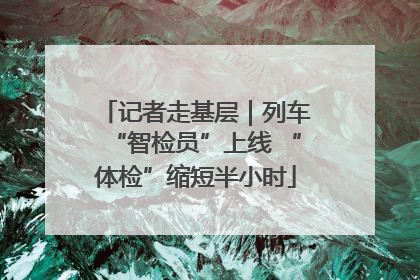 记者走基层｜列车“智检员”上线 “体检”缩短半小时
