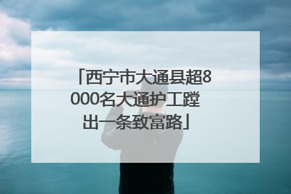 西宁市大通县超8000名大通护工蹚出一条致富路