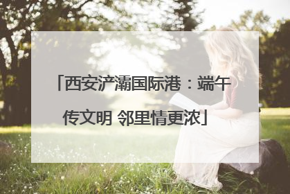 西安浐灞国际港：端午传文明 邻里情更浓