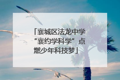襄城区法龙中学“襄约学科学”点燃少年科技梦