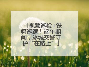 视频巡检+铁骑巡逻！端午期间，冰城交警守护“在路上”