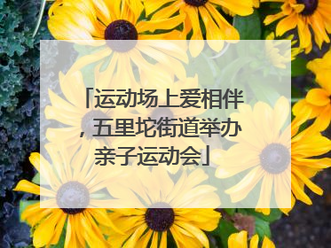 运动场上爱相伴，五里坨街道举办亲子运动会