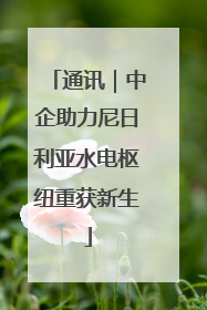 通讯｜中企助力尼日利亚水电枢纽重获新生