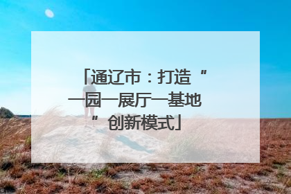 通辽市：打造“一园一展厅一基地”创新模式