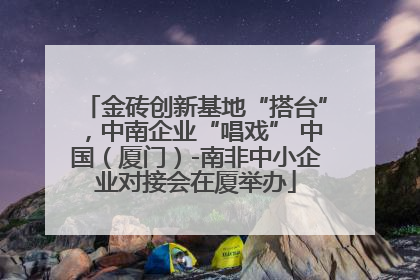 金砖创新基地“搭台”，中南企业“唱戏” 中国（厦门）-南非中小企业对接会在厦举办