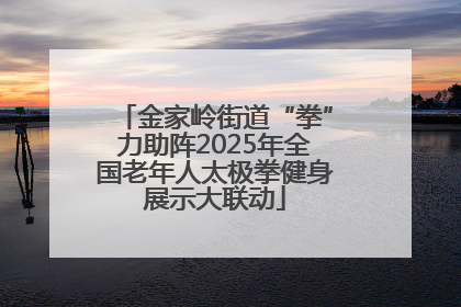 金家岭街道“拳”力助阵2025年全国老年人太极拳健身展示大联动