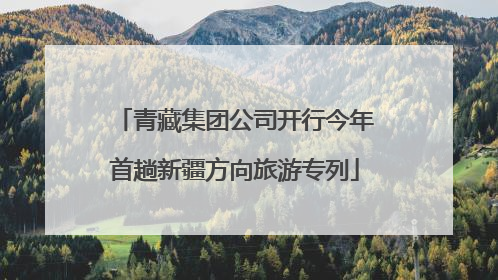 青藏集团公司开行今年首趟新疆方向旅游专列