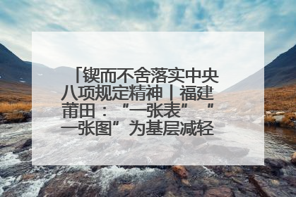 锲而不舍落实中央八项规定精神丨福建莆田：“一张表”“一张图”为基层减轻“数字负担”