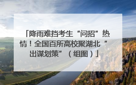 降雨难挡考生“问招”热情！全国百所高校聚湖北“出谋划策”（组图）