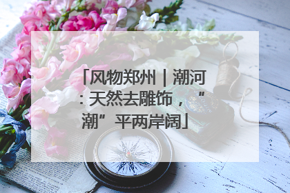 风物郑州｜潮河：天然去雕饰，“潮”平两岸阔