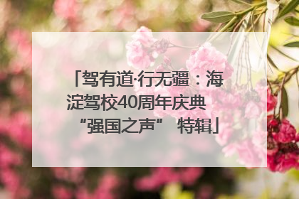 驾有道·行无疆：海淀驾校40周年庆典 “强国之声” 特辑