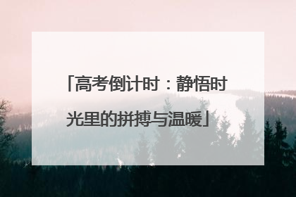 高考倒计时：静悟时光里的拼搏与温暖