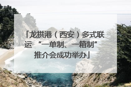 龙拱港（西安）多式联运 “一单制、一箱制” 推介会成功举办