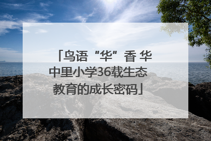 鸟语“华”香 华中里小学36载生态教育的成长密码