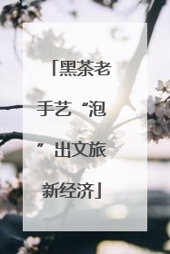 黑茶老手艺“泡”出文旅新经济