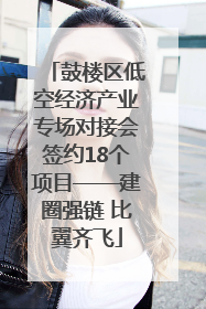 鼓楼区低空经济产业专场对接会签约18个项目——建圈强链 比翼齐飞