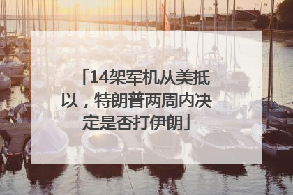 14架军机从美抵以，特朗普两周内决定是否打伊朗