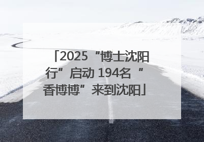2025“博士沈阳行”启动 194名“香博博”来到沈阳