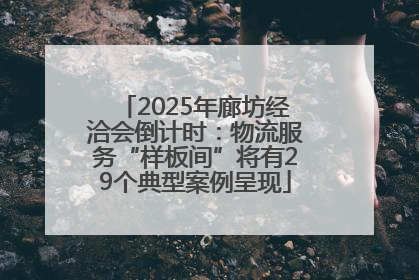 2025年廊坊经洽会倒计时：物流服务“样板间”将有29个典型案例呈现