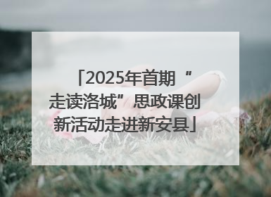2025年首期“走读洛城”思政课创新活动走进新安县