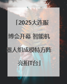2025大连服博会开幕 智能机器人组成模特方阵亮相T台